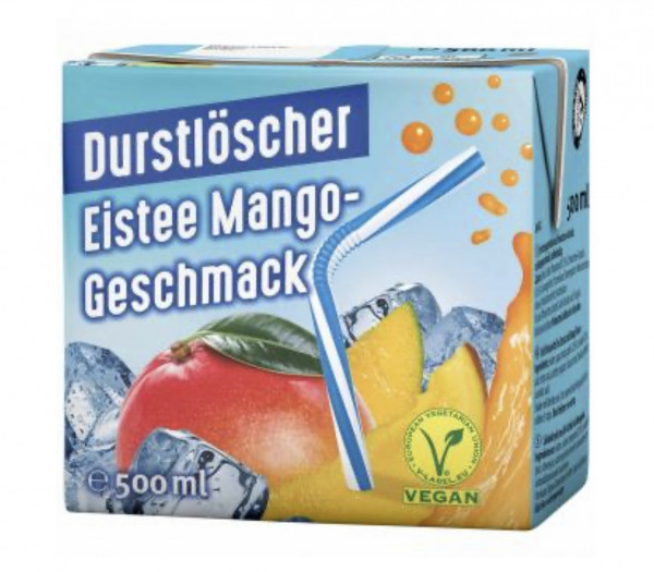 Durstlöscher Eistee Mango-Geschmack 500ml