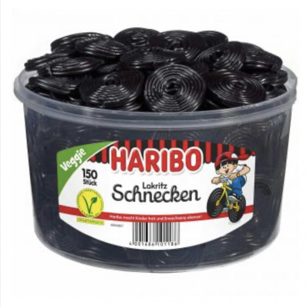 Lakrizu Schnecken 150 Stück in der Dose