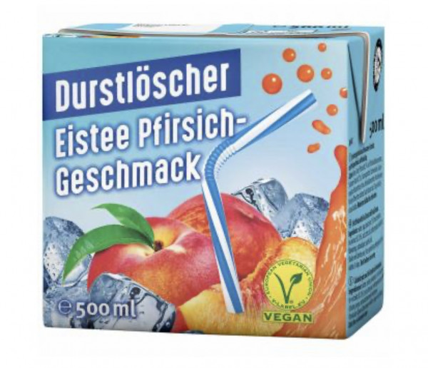 Durstlöscher Eistee Pfirsich-Geschmack 500ml